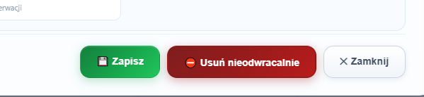 Panel korepetytora — Trwałe usunięcie konta